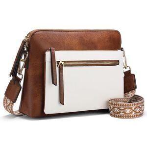 8303 Crossbody Bags , Vegan Leather Medium Crossbody Handbags Purses